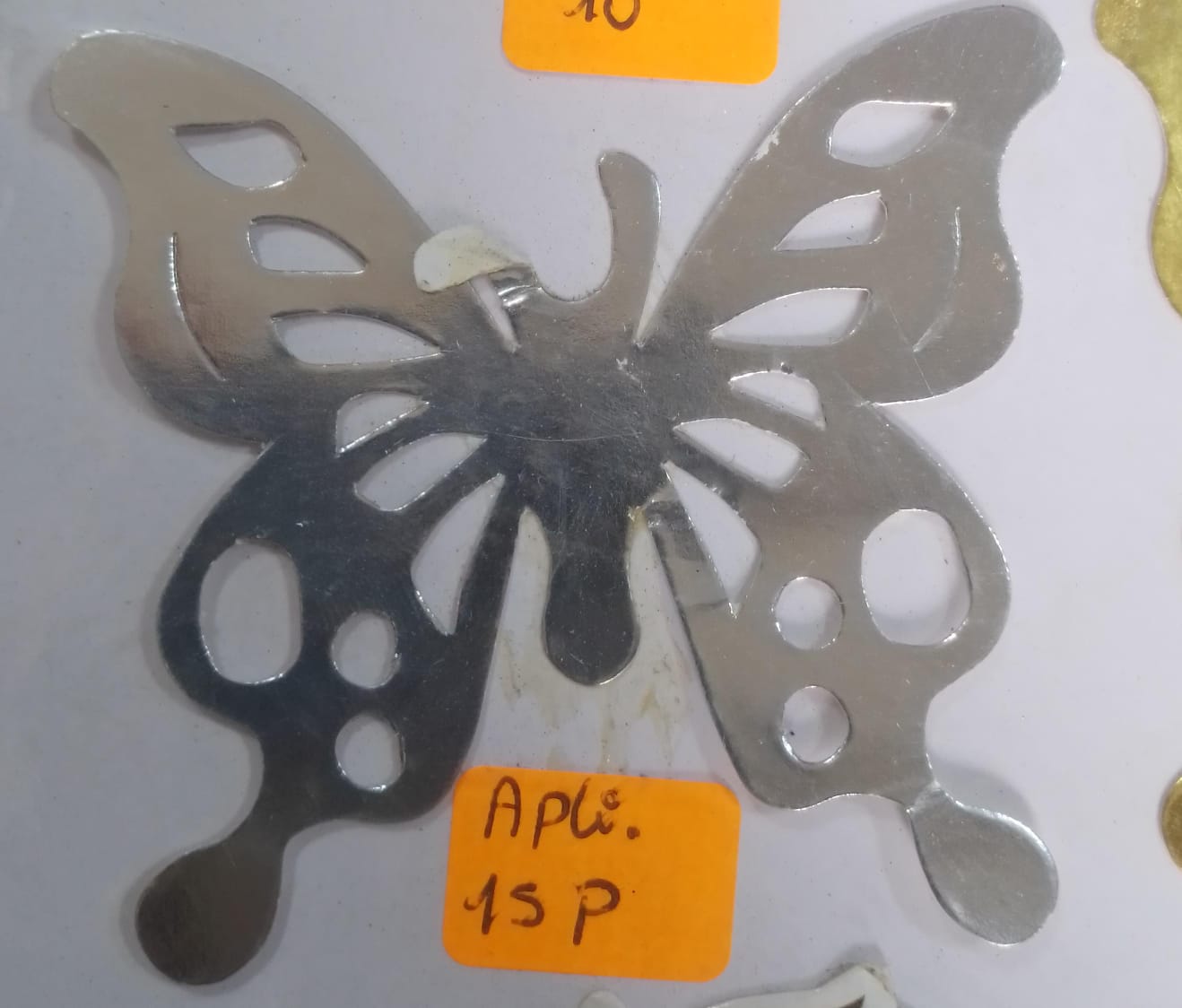 APLI15P MARIPOSA PLATEADA