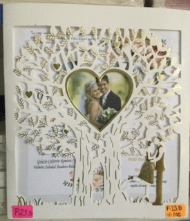 TARJETA matrimonio árbol P23D