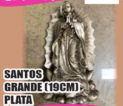 MARMOLINA SANTOS GRANDES (19CM) PLATA