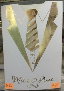 TARJETA TERNO DORADO