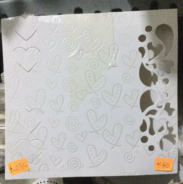 TARJETA FONDEADO CORAZONES PASA CINTA CORAZONES
