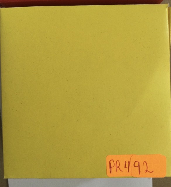 CAJA DE TORTA AMARILLO 10x10x2.5CM PR492