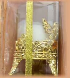 VELA VASO MEDIANO DORADO