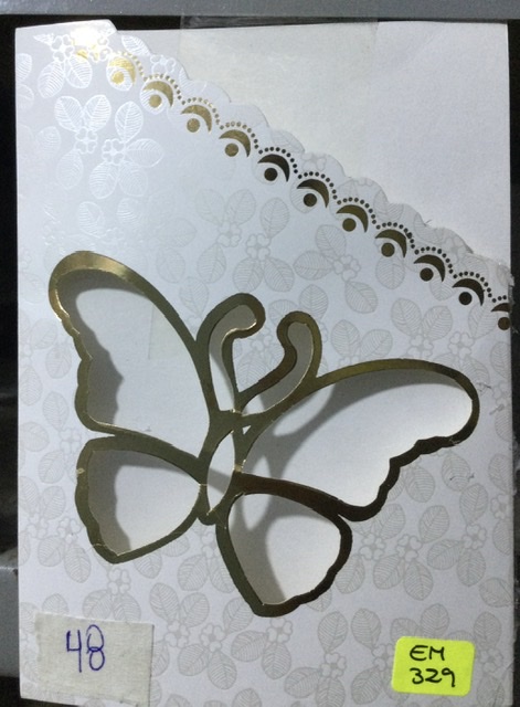 Tarjeta mariposa EM329