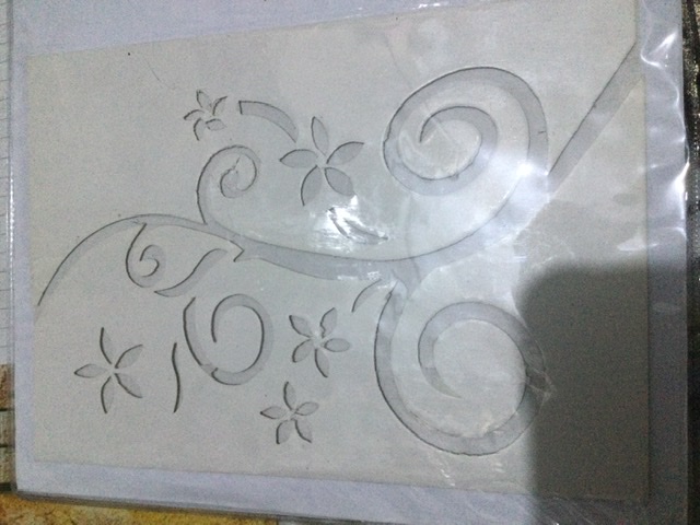 TARJETA CALADO BORDES ONDAS FOLCKOTE