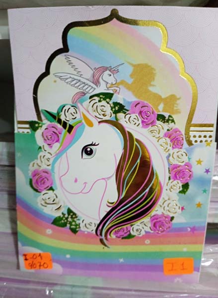 TARJETA  SOLO UNICORNIO I01