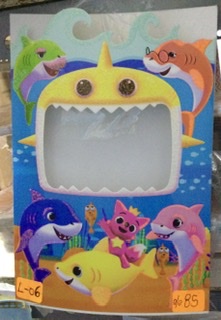 TARJETA BABY SHARK (TIBURONES)