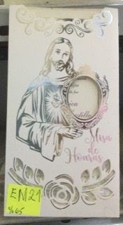 TARJETA CRISTO PLATA FOLCKOTE