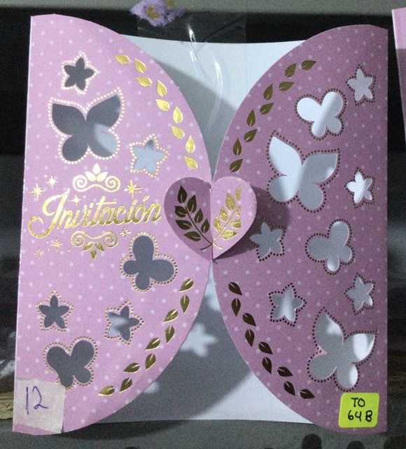 Tarjeta invitación ovalado TO64B