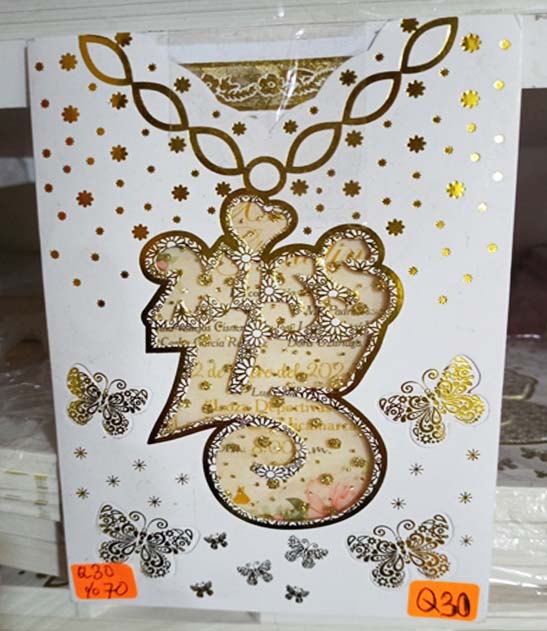 TARJETA MIS 15AÑOS Q30