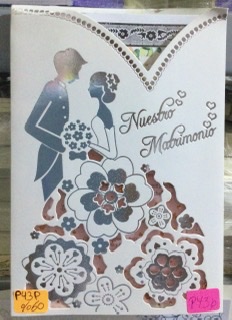 TARJETA  nuestro matrimonio plateado P43P