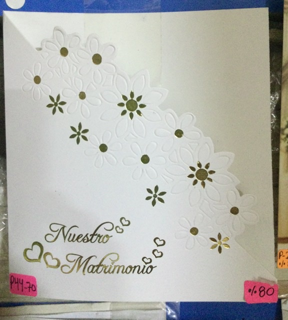 TARJETAS FLORES CALADO DORADO P44-70
