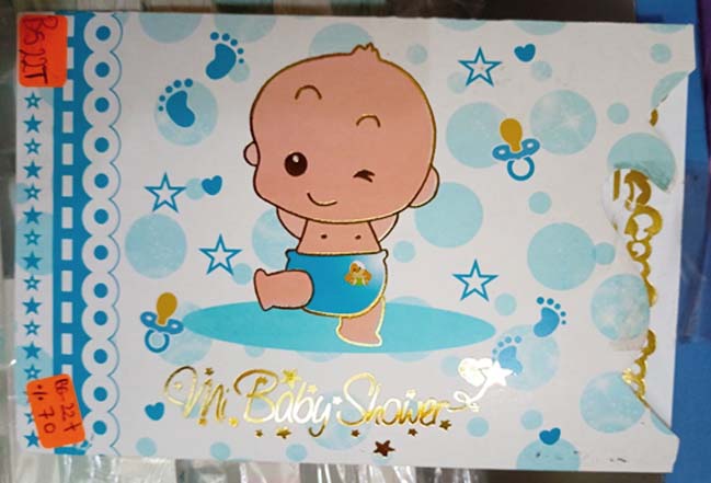 TARJETA MI BABY SHOWER NIÑO SOLO BEBE BS22T