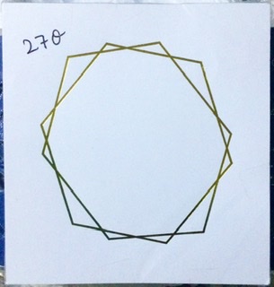 Tarjeta interior borde geometrico INT27O