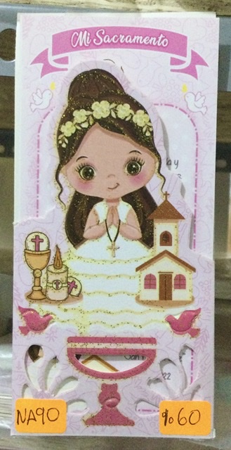 Tarjeta sacramento niña NA090
