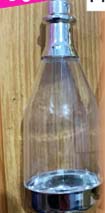 BOTELLA CHAMPAG PLATA PLASTICO