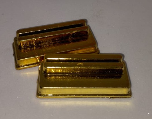 Base rectangular chico dorado Pr684