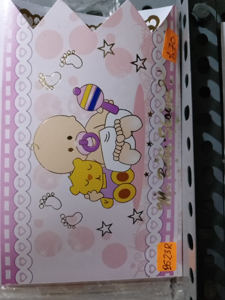 TARJETA BABY SHOWER NIÑA BS23R
