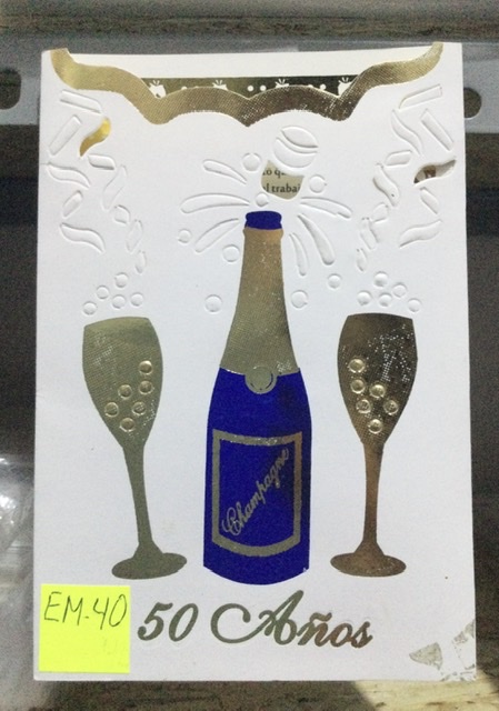 TARJETA CHAMPANG AZUL em40
