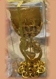 VELAS GRANDE DORADO BASE CORAZON