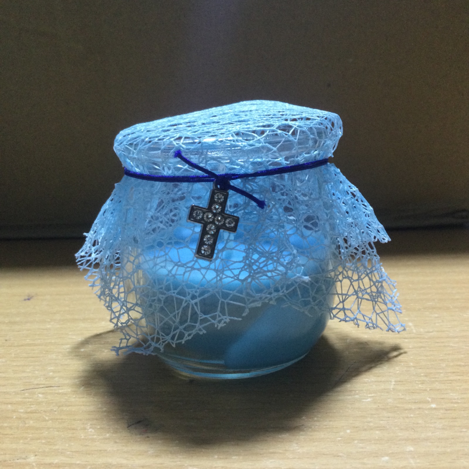 VELAS EN FRASCO AROMATICAS CELESTE PR839