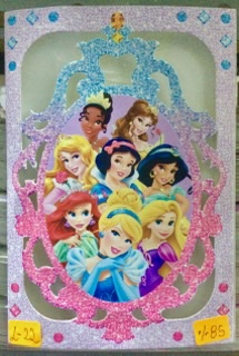 TARJETA LAS PRINCESAS L022