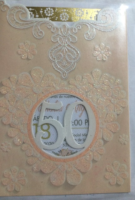 TARJETA 50 AÑOS MELON