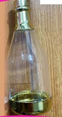 BOTELLA CHAMPAG DORADO PLASTICO