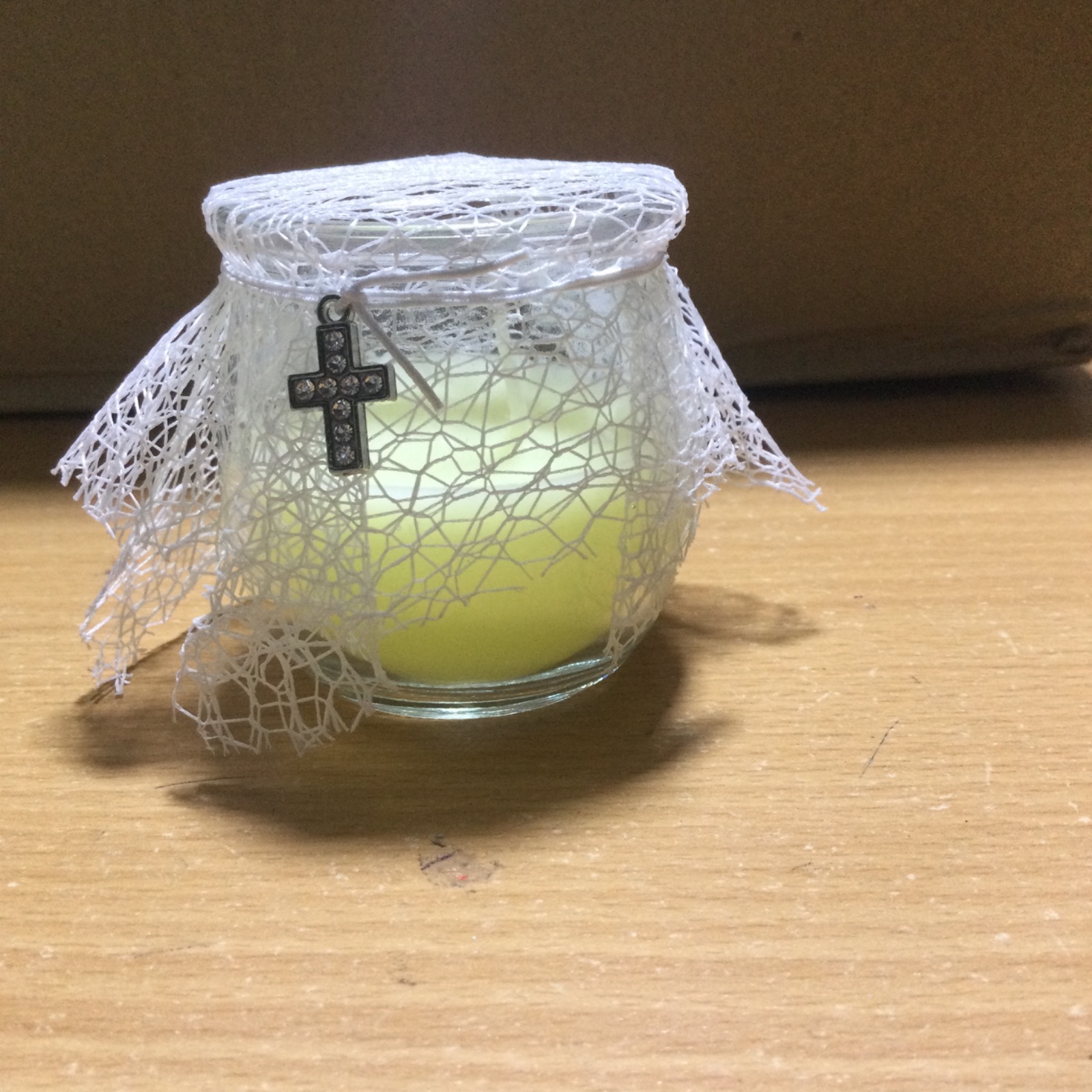 VELAS EN FRASCO AROMATICAS VAINILLA 