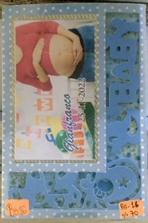 TARJETA baby shower barriguita niño BS16T