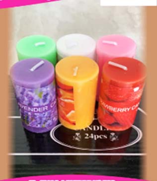 VELAS COLORES AROMATICAS GRANDES 