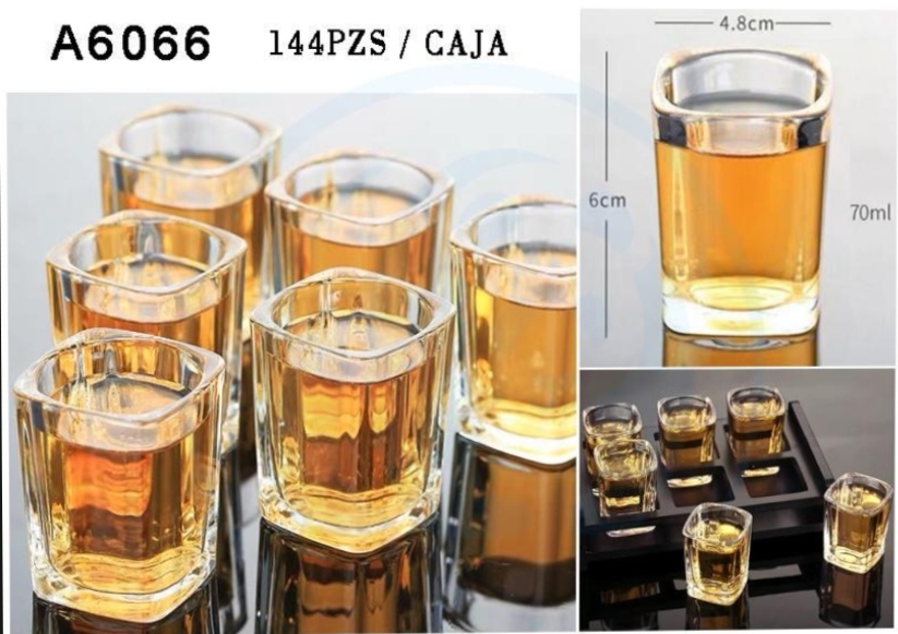 COPA DE VIDRIO RECTANGULAR NORMAL