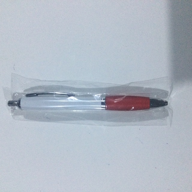 LAPICERO BLANCO CON GOMA DE COLOR ROJO PR828R