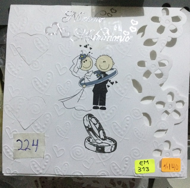 Tarjeta matrimonio EM313