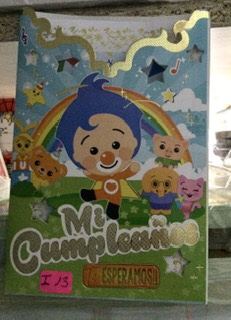 TARJETA  CUMPLEAÑOS PLIM PLIM COLOR I012