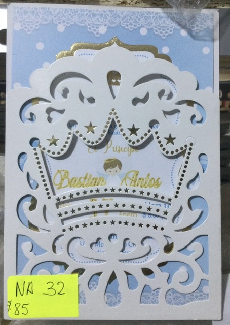 TARJETA CORONA DORADA SCO-