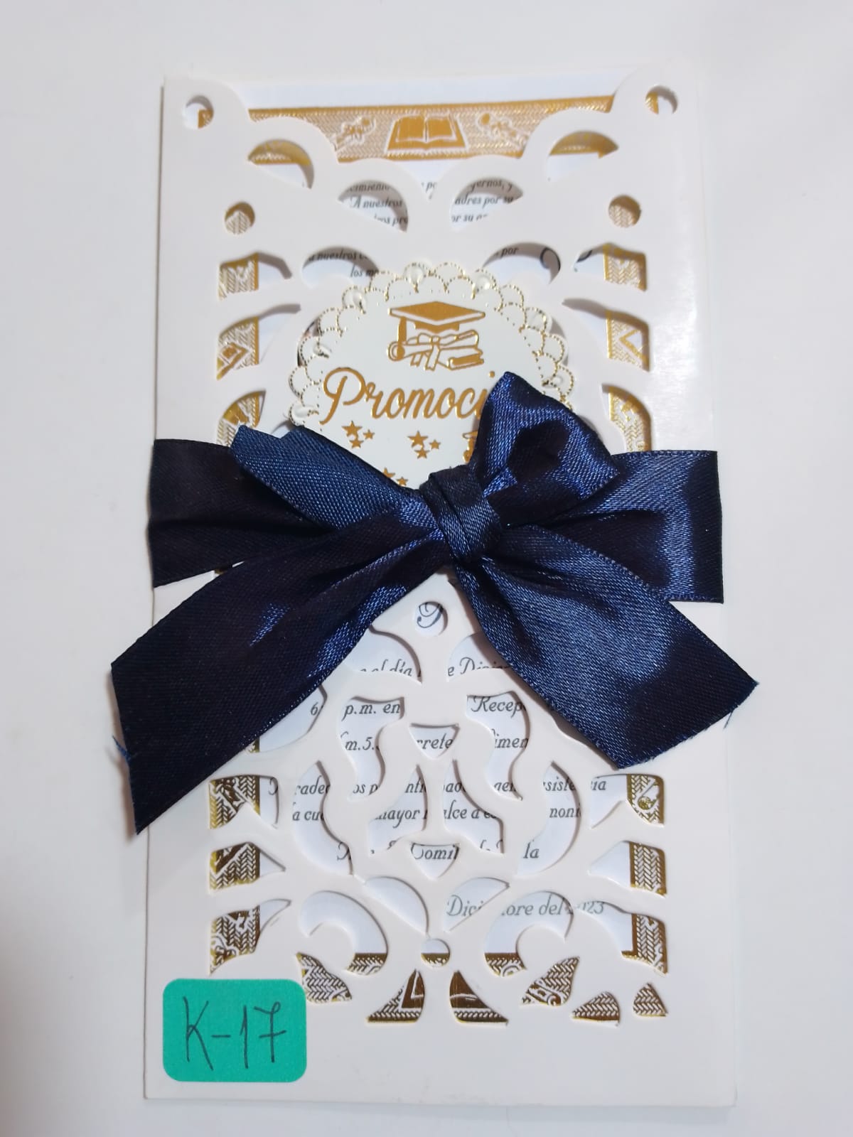 TARJETA DE PROMOCION HOJAS TROQUELADO  K17