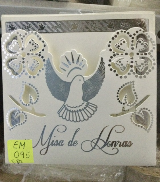 TARJETA FOLCKOTE PALOMA PLATA