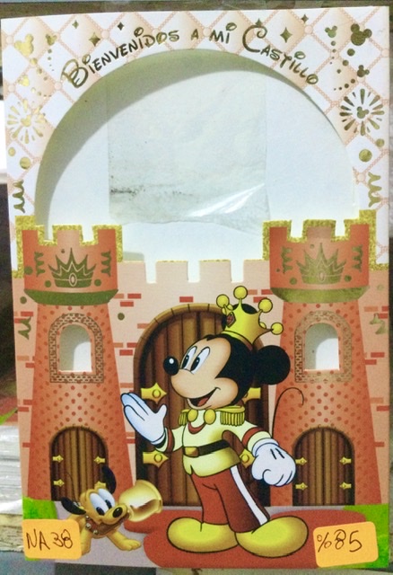 TARJETA Mickey castillo na038