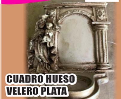 MARMOLINA CUADRO HUESO VELERO PLATA