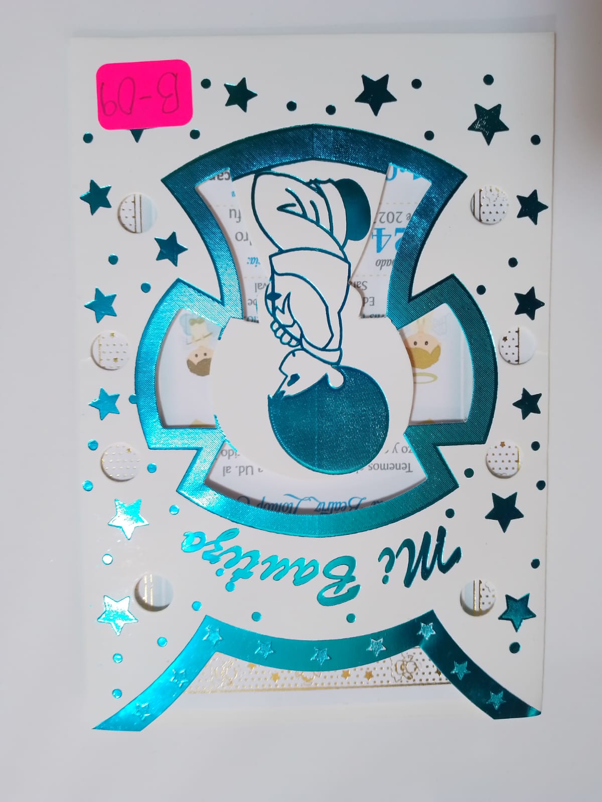  TARJETA BAUTIZO NIÑO B09T
