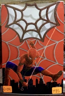 TARJETA HOMBRE ARAÑA L004