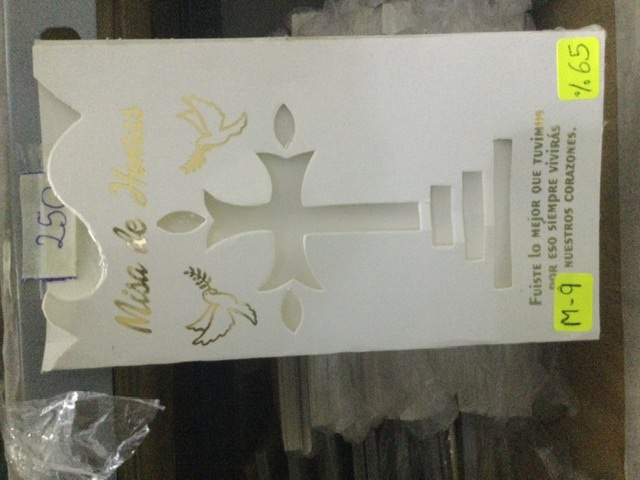 TARJETA CRUZ FOLCKOTE 