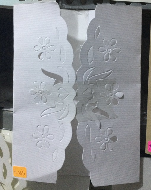 TARJETA CALADO BORDES BIANCO