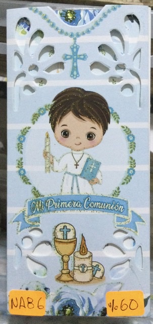 Tarjeta comunión niño NA086