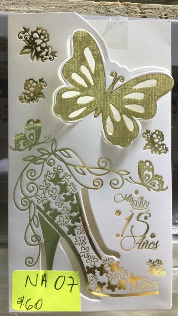 TARJETA TACO MARIPOSA 15 AÑOS CP11