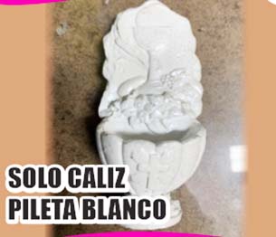MARMOLINA SOLO CALIZ PILETA  BLANCO